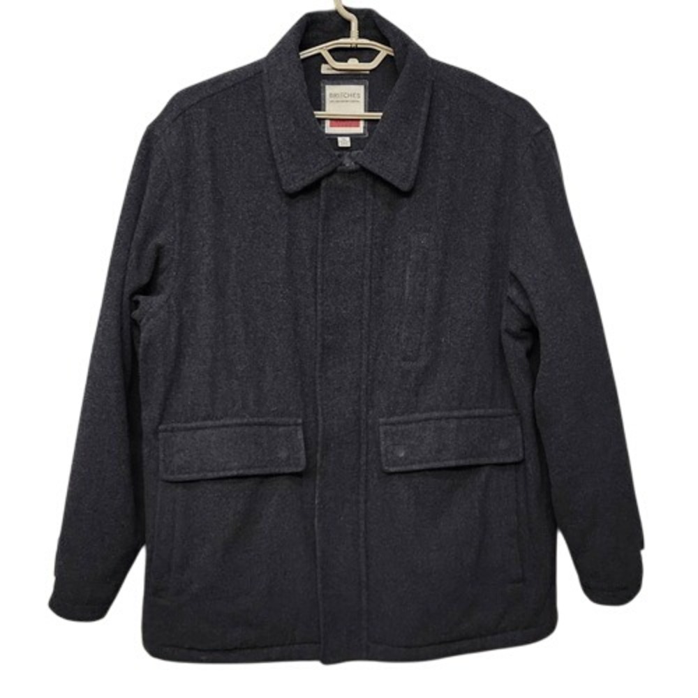 VTG 90s Britches Of Georgetown‎ Car Coat Men XL Barn Chore Wool Blend Insulated